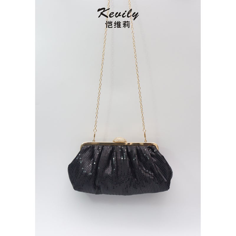 Kai Weili Multicolor Sequin Bag Diamond-Encrusted Women'S Bag Evening Bag Wedding Dress Cheongsam Handbag - Image 4
