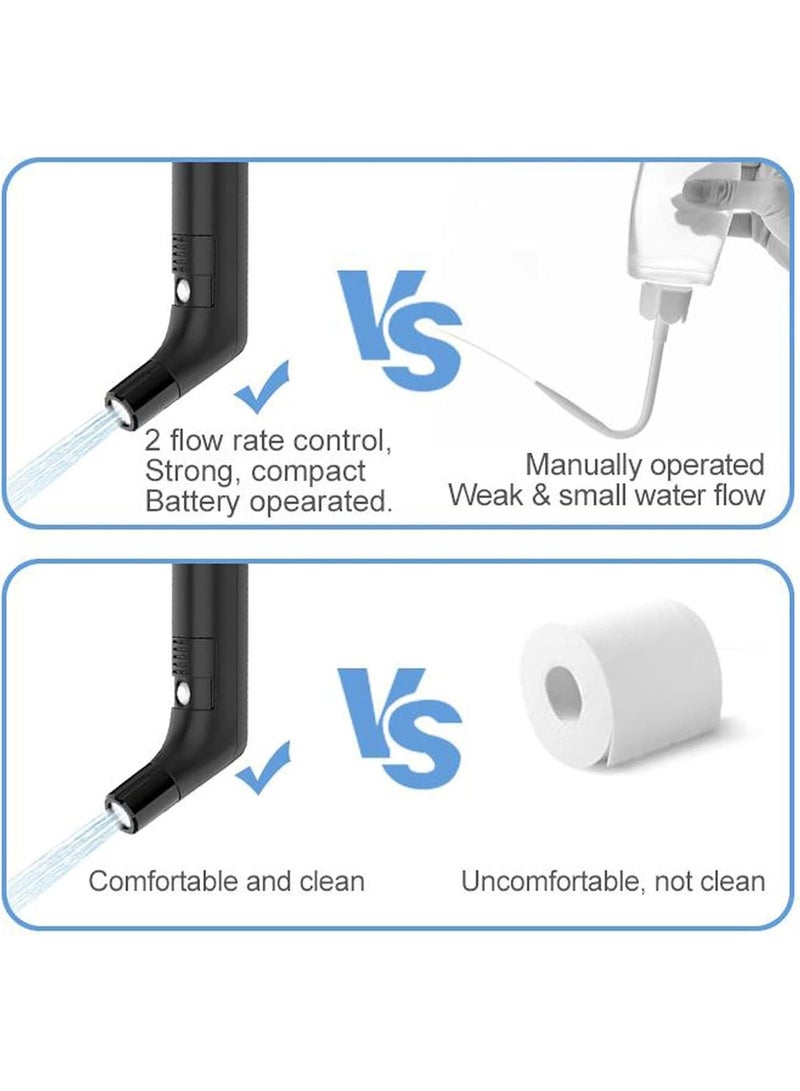 ج ت س آ ل بيديه محمول للسفر، كهربائي قابل لإعادة الشحن، بخاخ بيديه شخصي للاستخدام الشخصي في المرحاض، مزود بخزان ماء سعة 2.3 لتر. - Image 4