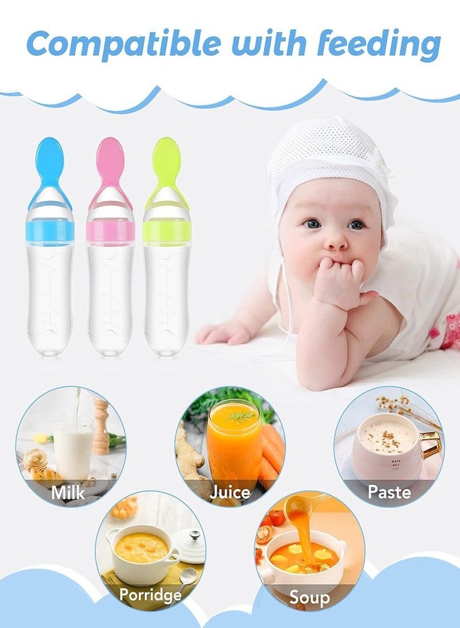 AEREX Baby Spoon Feeding Bottle, Fruit Nibbler, Silicone Finger Brush, Fruit Teether & Baby Bib Combo Feeding Bottle for Babies, Infants & Toddlers Feeding Combo (Pink) - Image 2