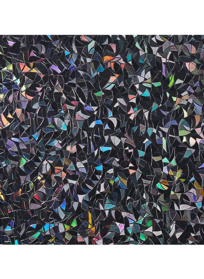 Captaintech Ultimate Blackout Window Film - Static Cling, 100% UV Blocking, Two-Way Privacy, Easy Install & Remove - Decorative, Versatile Window Tint for Home & Office (11.8 x 78.7 inches) - Image 1