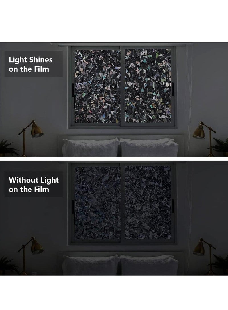 Captaintech Ultimate Blackout Window Film - Static Cling, 100% UV Blocking, Two-Way Privacy, Easy Install & Remove - Decorative, Versatile Window Tint for Home & Office (11.8 x 78.7 inches) - Image 2