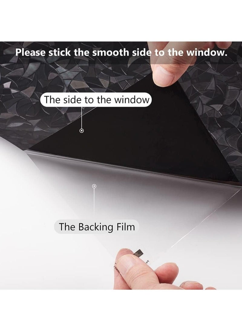 Captaintech Ultimate Blackout Window Film - Static Cling, 100% UV Blocking, Two-Way Privacy, Easy Install & Remove - Decorative, Versatile Window Tint for Home & Office (11.8 x 78.7 inches) - Image 4