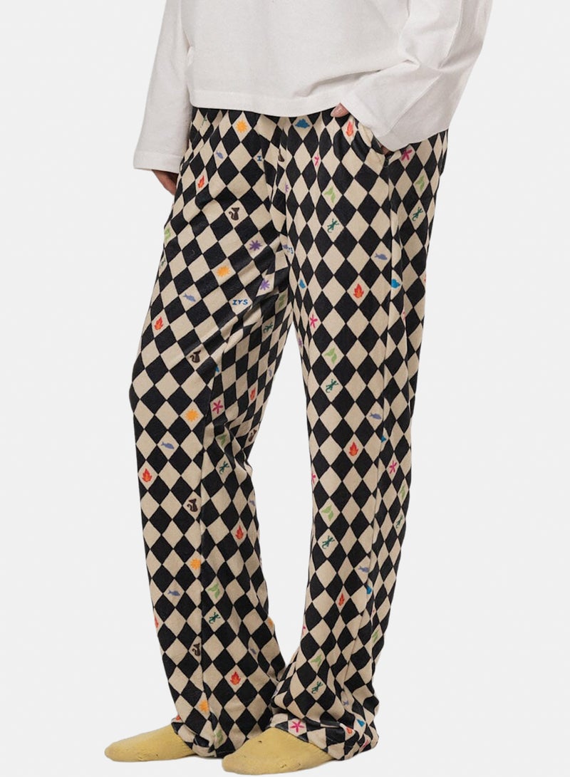 In Your Shoe Diamonds Fluffy Pyjama Pants - Image 1