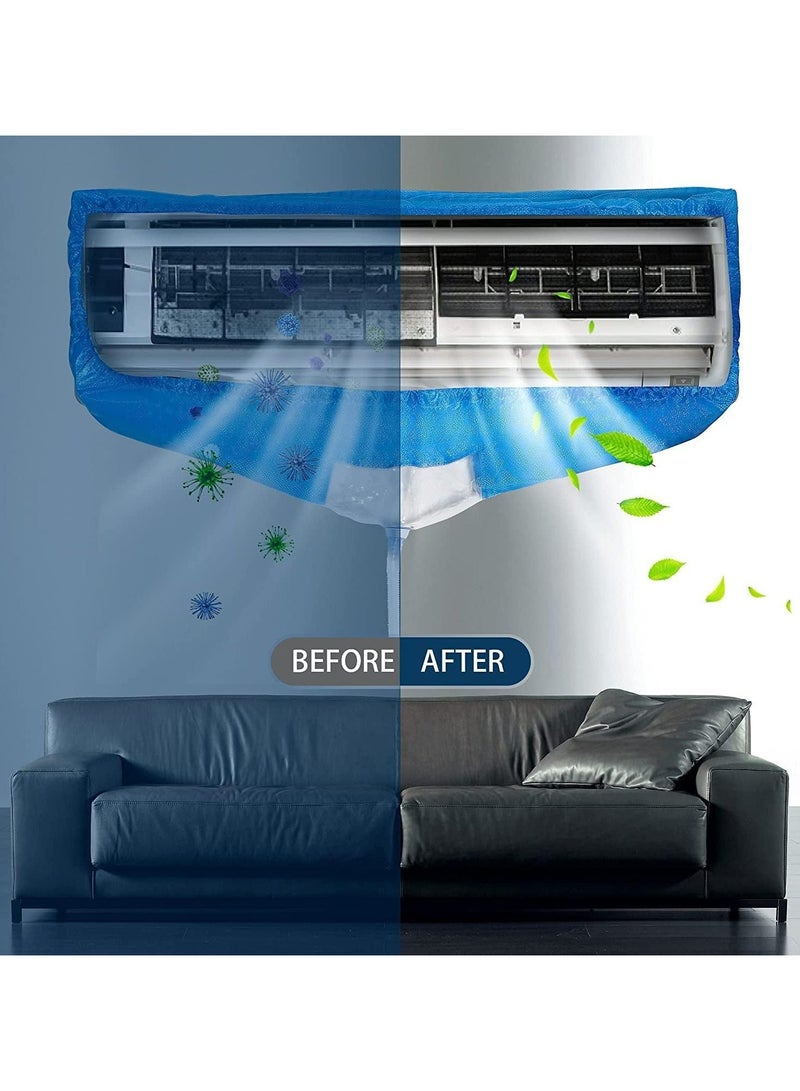 JINSHENG Air Conditioning Cleaning Cover Bag, Wall Mounted Air Conditioning Dust Washing Clean Protector Bag, for Large Size 2P-3P Wall Mounted AC Service with 3.2M Water Pipe - Image 5