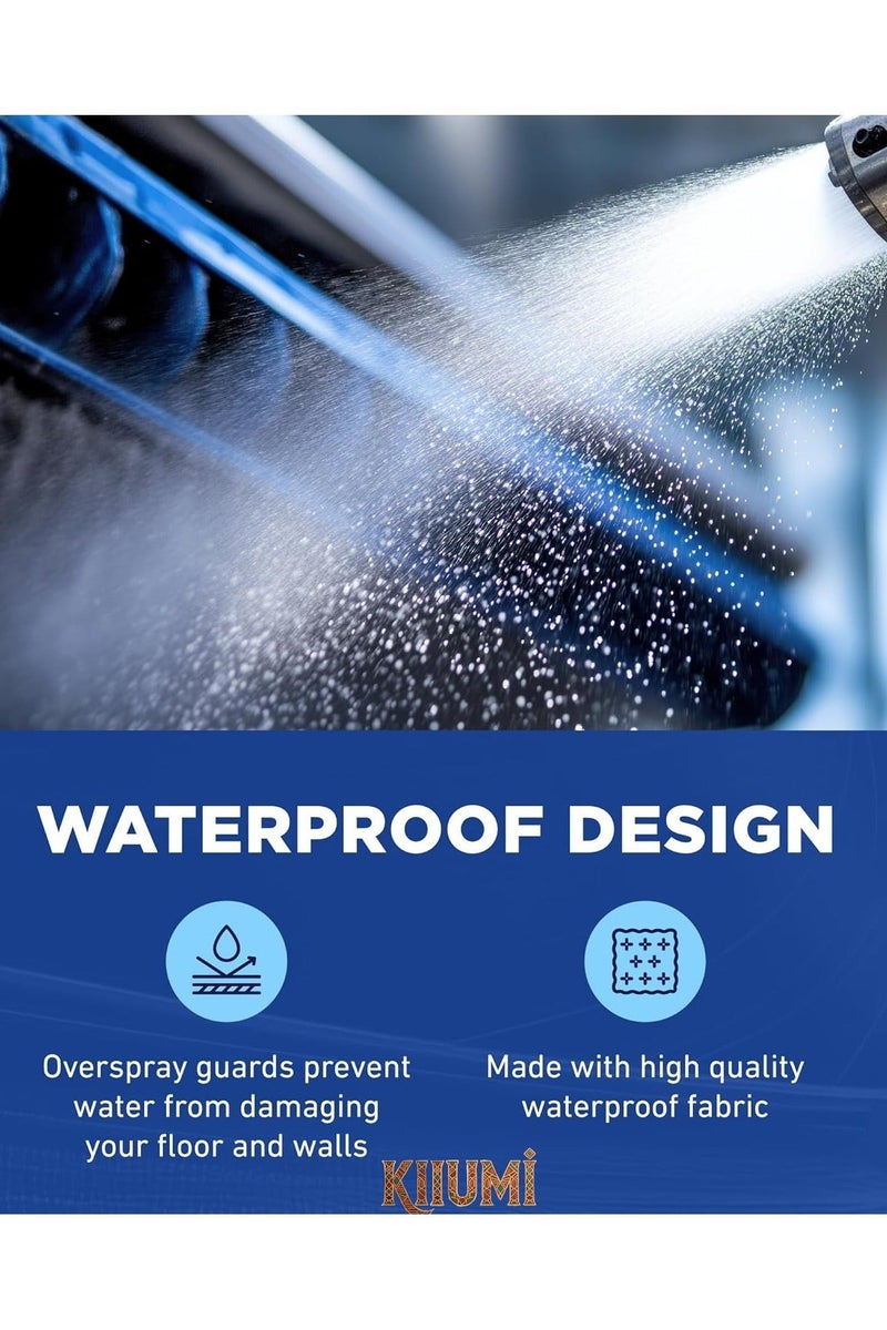 JINSHENG Air Conditioning Cleaning Cover Bag, Wall Mounted Air Conditioning Dust Washing Clean Protector Bag, for Large Size 2P-3P Wall Mounted AC Service with 3.2M Water Pipe - Image 3