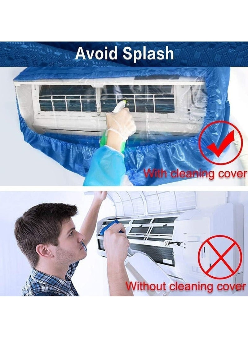 JINSHENG Air Conditioning Cleaning Cover Bag, Wall Mounted Air Conditioning Dust Washing Clean Protector Bag, for Large Size 2P-3P Wall Mounted AC Service with 3.2M Water Pipe - Image 2