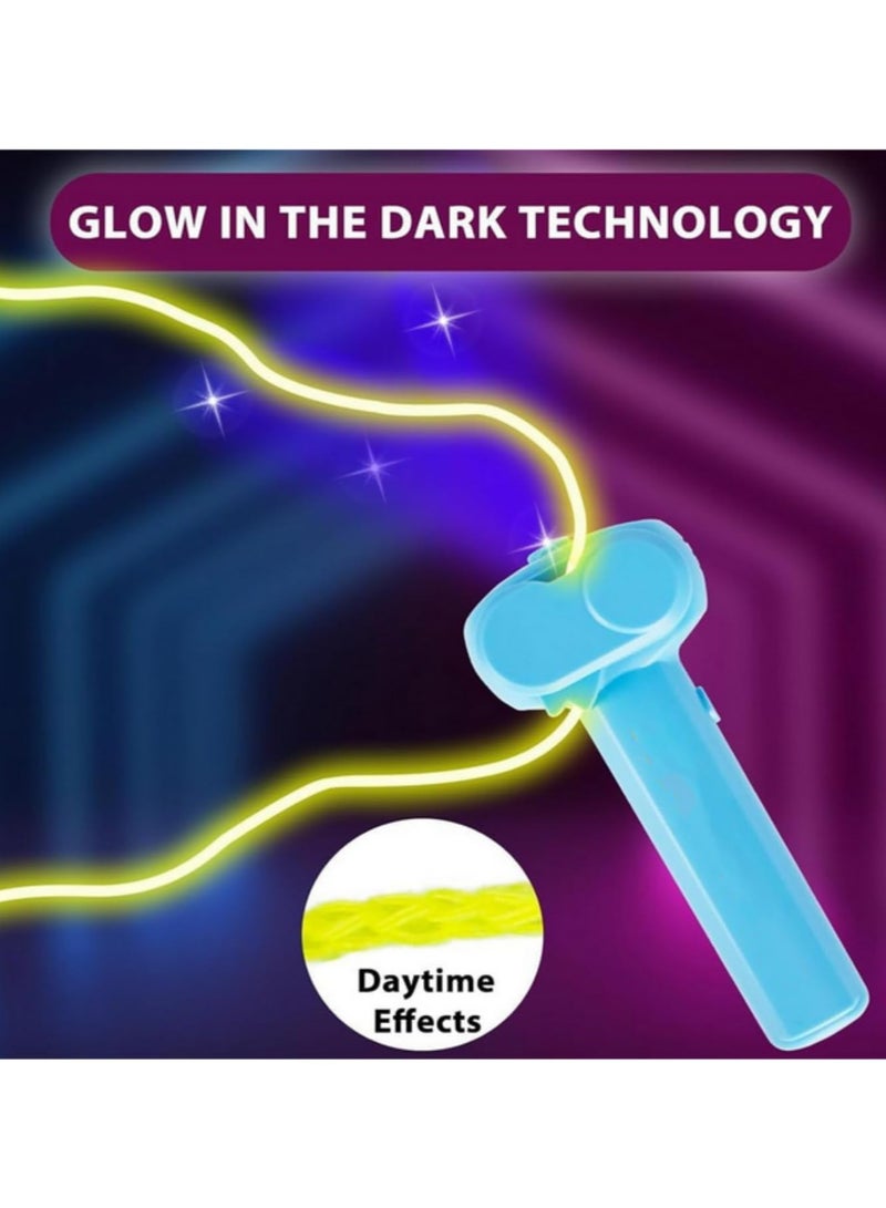 قطعة واحدة لعبة لاونتشر لووب المتقلبة، ألعاب خيط مضغوطة ممتعة مضيئة في الظلام، حبل لاسو مضيء بسرعة قابلة للتعديل، لعبة للأطفال والكبار. - Image 4