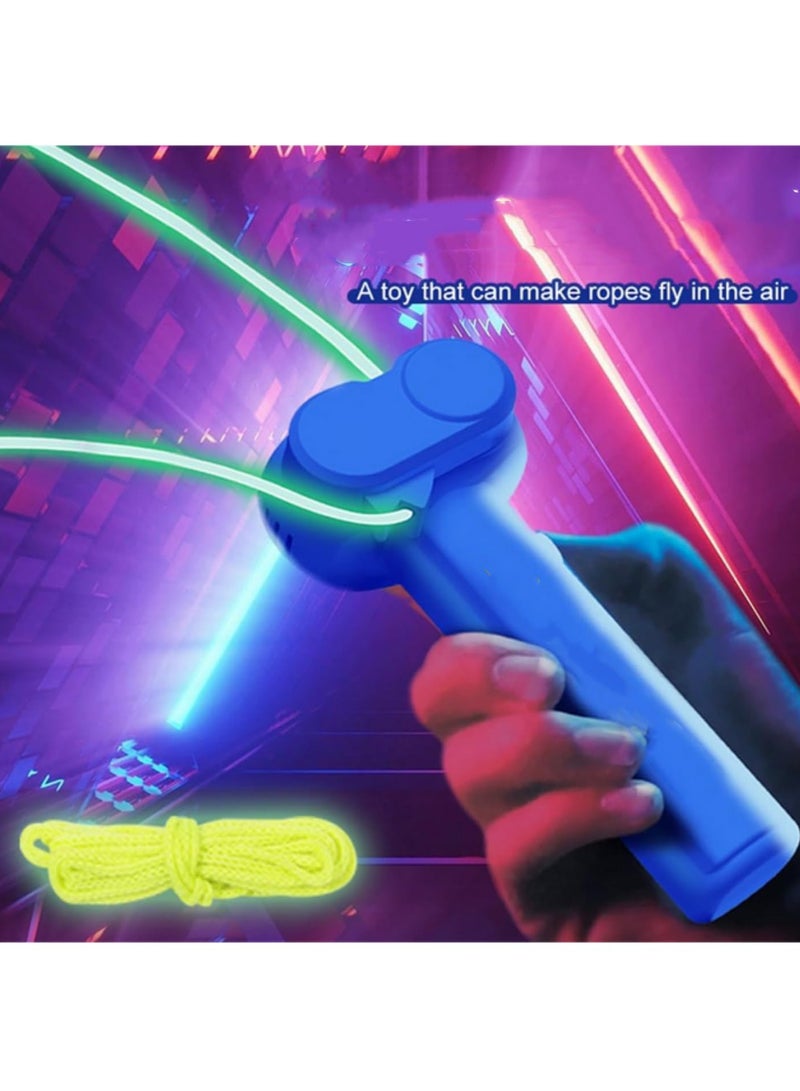 قطعة واحدة لعبة لاونتشر لووب المتقلبة، ألعاب خيط مضغوطة ممتعة مضيئة في الظلام، حبل لاسو مضيء بسرعة قابلة للتعديل، لعبة للأطفال والكبار. - Image 3