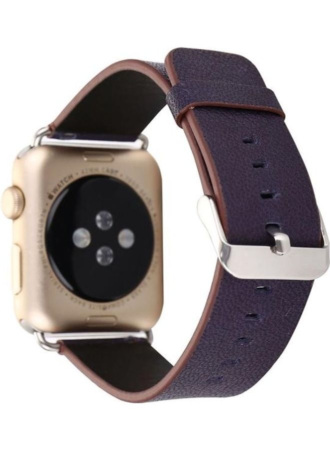 NIBEMINENT Replacement Watchband for Apple Watch Series 3/2/1 38mm Navy Blue - Image 3
