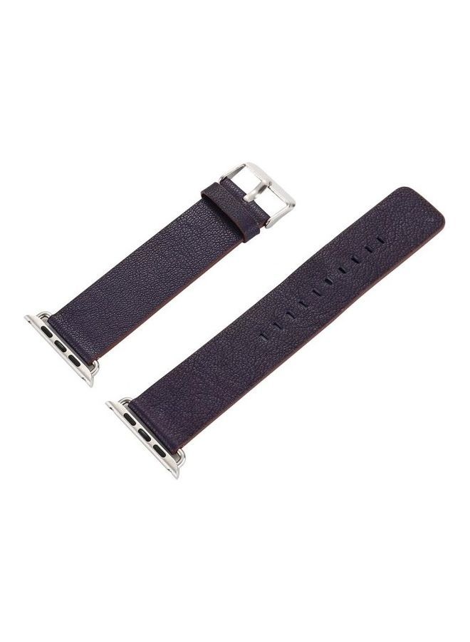 NIBEMINENT Replacement Watchband for Apple Watch Series 3/2/1 38mm Navy Blue - Image 2