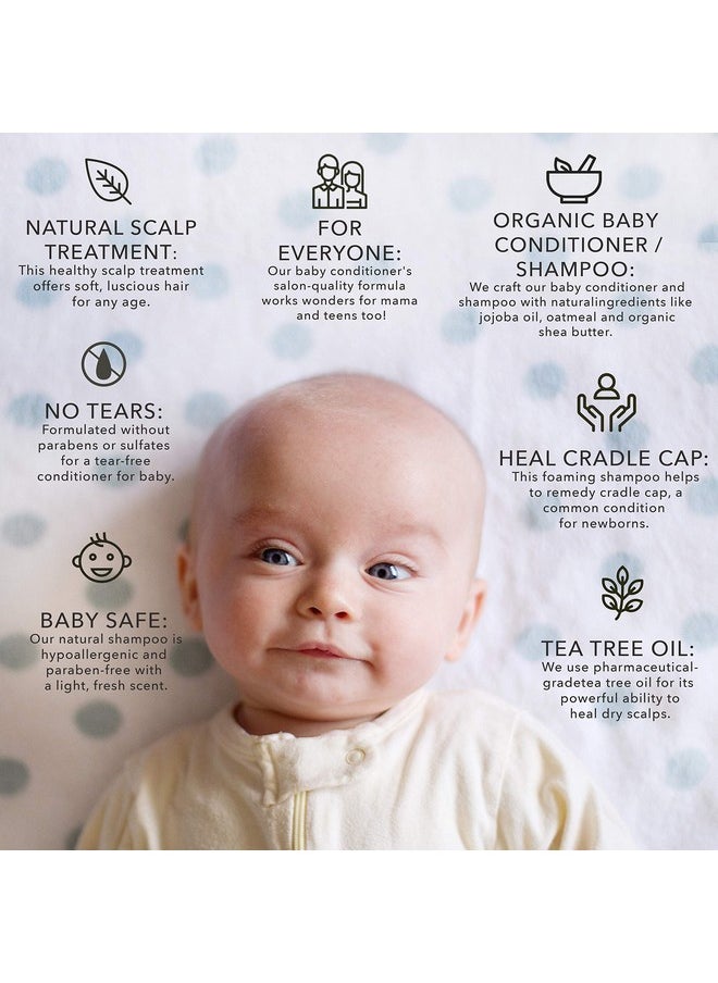 Cradle Cap Shampoo & Cradle Cap Scalp Treatment And Conditioner Baby Shampoo And Conditioner Cradle Cap Shampoo For Babies Kid Shampoo Dry Scalp Shampoo And Conditioner For Dry Scalp