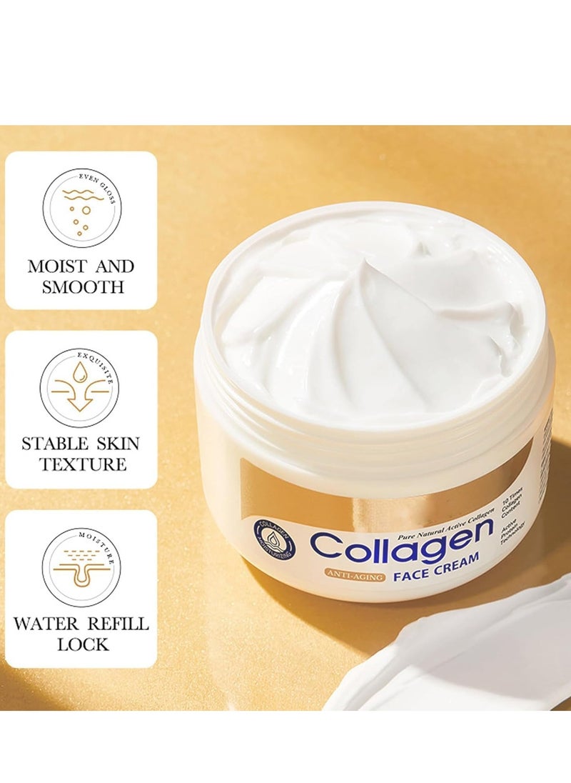 SADOER - Collagen Skin Care Set, 6 Pcs Anti Aging Facial Care Sets for Women, Firming Skin, Shrink Pores, Smooth Wrinkles, Moisturizing Skin Care Kit Include Face Serum and Face Cream - Image 1
