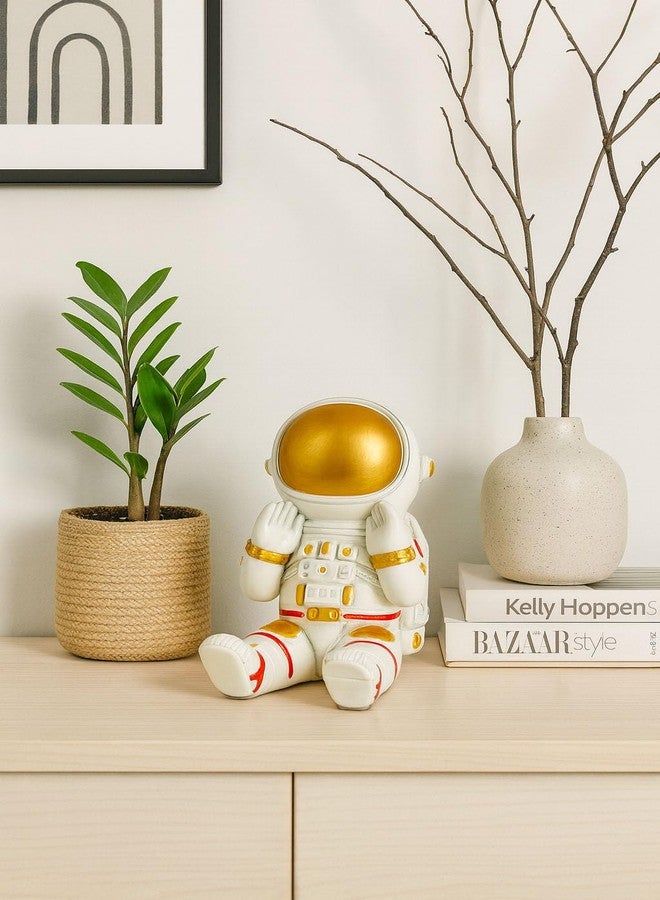 BATH GURU BB Cute Astronaut Phone Stand Holder for Desk - Resin Space Figurine Mobile Stand for Office & Home Décor | Astronaut Statue for Kids Room, Tabletop Accessories Smartphone Holder Gift for Space Lovers - Image 2