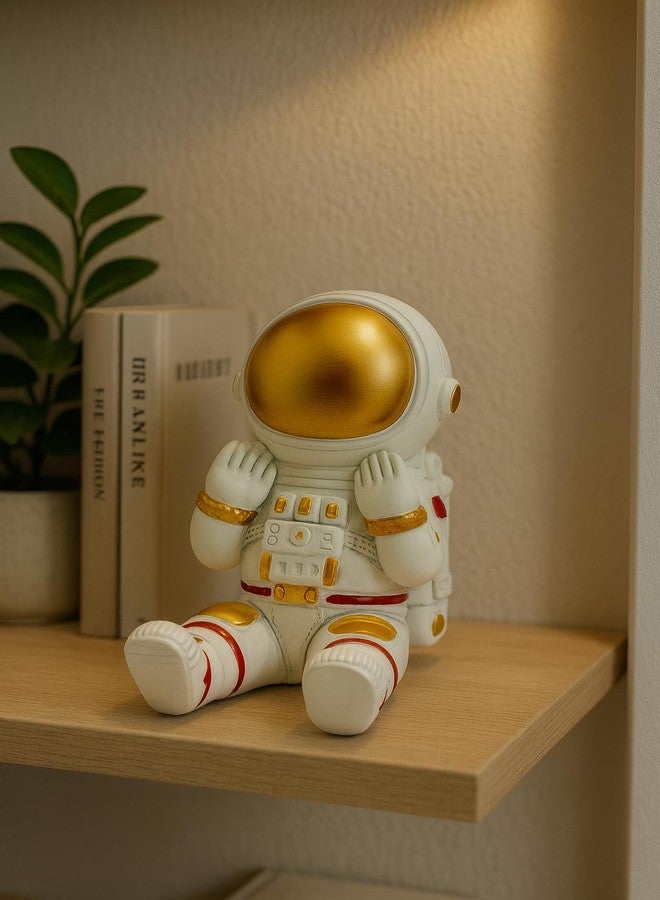 BATH GURU BB Cute Astronaut Phone Stand Holder for Desk - Resin Space Figurine Mobile Stand for Office & Home Décor | Astronaut Statue for Kids Room, Tabletop Accessories Smartphone Holder Gift for Space Lovers - Image 4