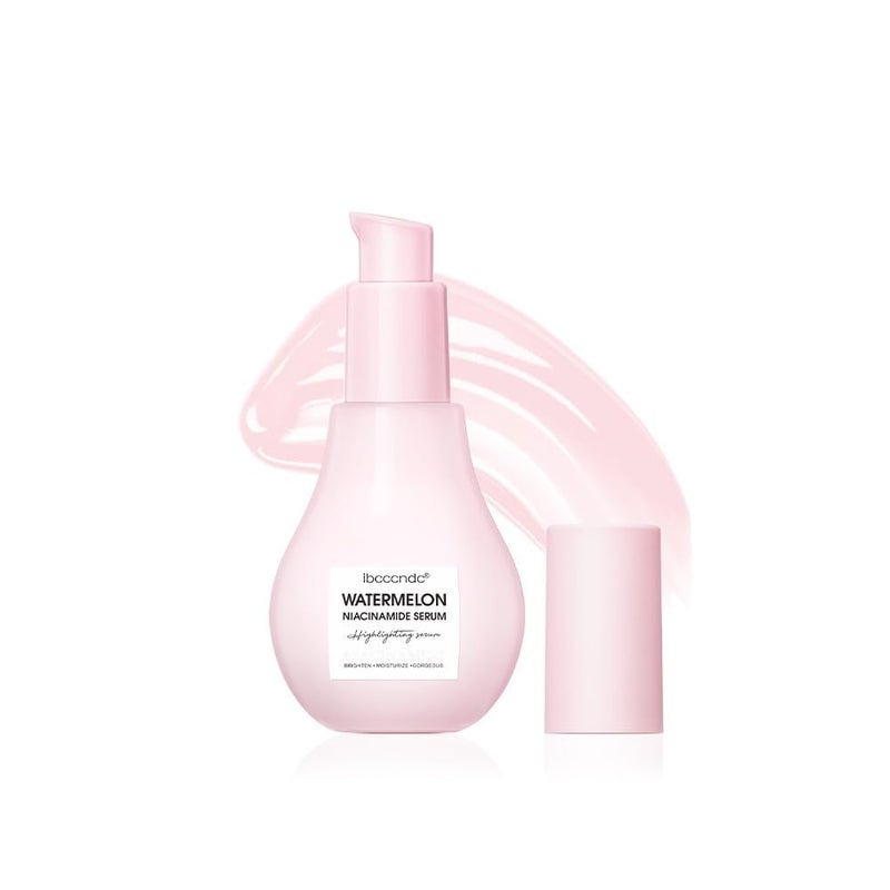 JISKG Watermelon Moisturizer Facial Serum Hydrating Glow Priming Liquid Highlighter