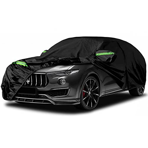 SPORTULI Waterproof Car Covers Replace for 2016-2025 Maserati Levante, 6 Layers All Weather Custom-fit Car Cover with Zipper Door & Windproof Bands for Snow Rain Dust Hail Protection (Levante) - Image 1