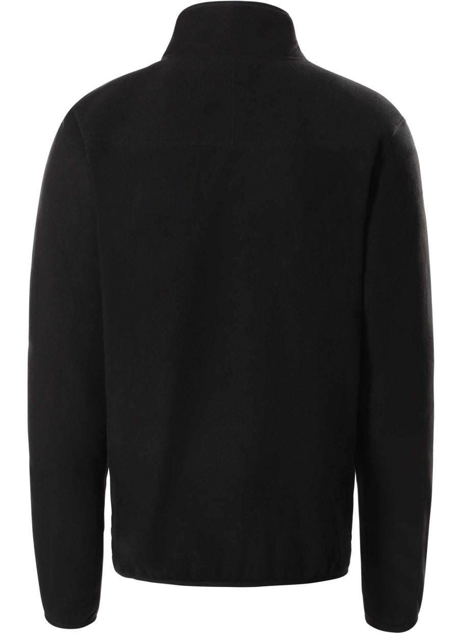 THE NORTH FACE - سويت شيرت 100 Glacier 1/4 Zip للرجال من The North Face مصنوع من الصوف الأسود - Image 1