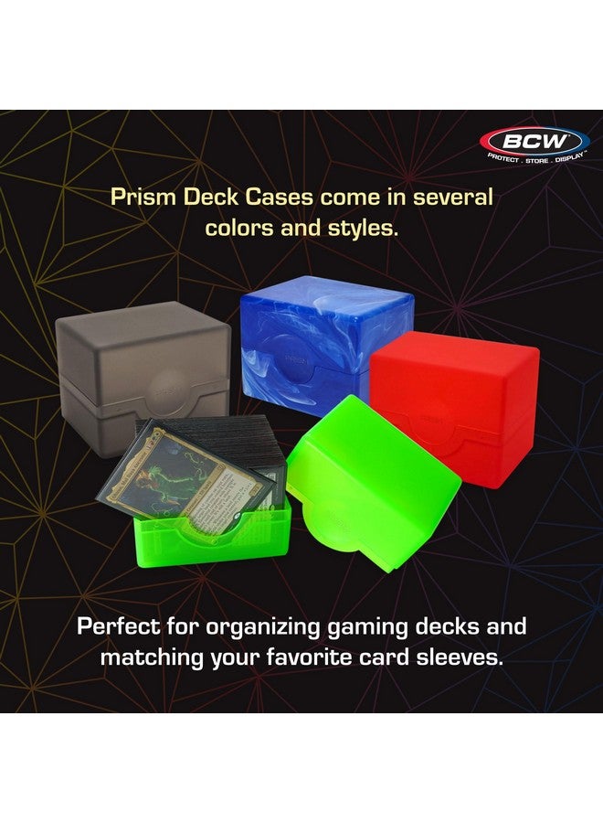 BCW Spectrum Prism Deck Case - Crystal Clear - 2 ct | Secure Snap Closure Card Deck Case | Fits 100 Double-Sleeved Cards | Trading Card Deck Storage Ideal for Magic the Gathering, Pokemon, and More - Image 2