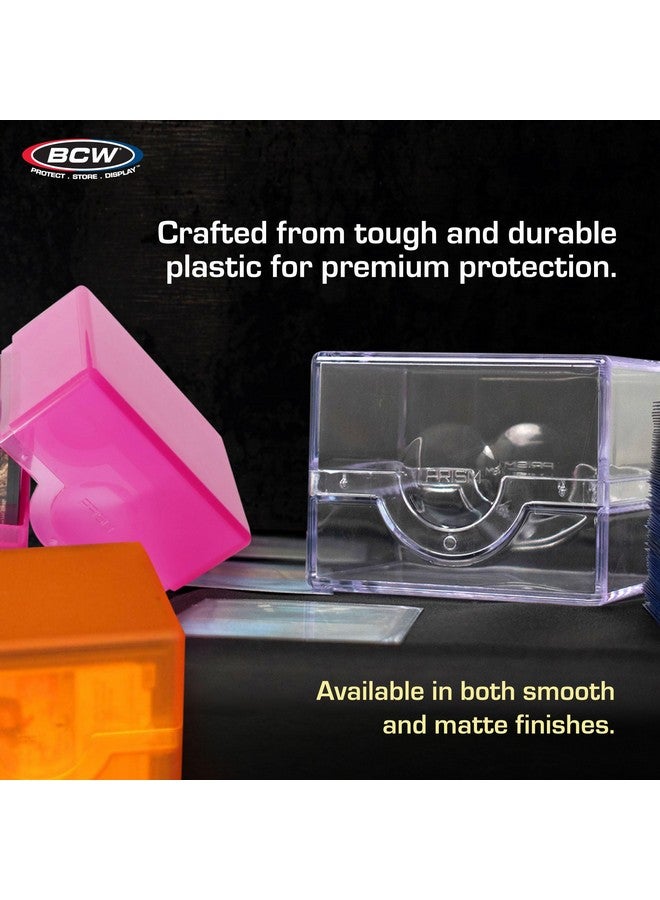 BCW Spectrum Prism Deck Case - Crystal Clear - 2 ct | Secure Snap Closure Card Deck Case | Fits 100 Double-Sleeved Cards | Trading Card Deck Storage Ideal for Magic the Gathering, Pokemon, and More - Image 4