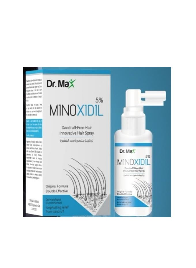 Dr. Max MINOXIDIL 5% Dandruff - Free Hair Innovative Hair Spray  - Image 1