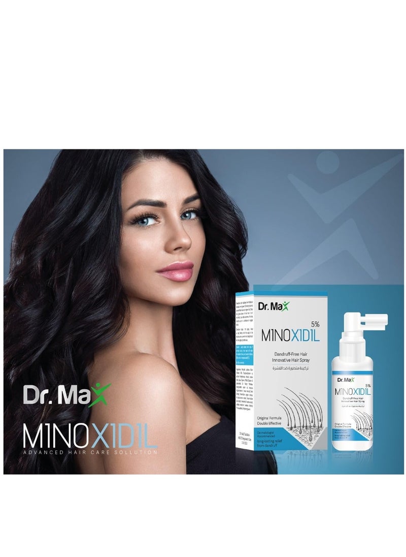 Dr. Max MINOXIDIL 5% Dandruff - Free Hair Innovative Hair Spray  - Image 2