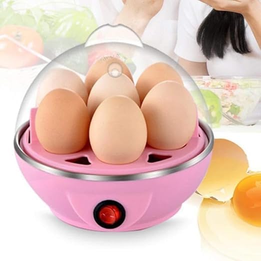 VIBRAL Egg Boiler Electric Automatic Off 7 Egg Poacher Cooking Boiling and Frying Blue Egg Boiler Electric Automatic Off 7 Egg Poacher for Steaming Cooking Boiling and Frying Pack of 1 - Image 2