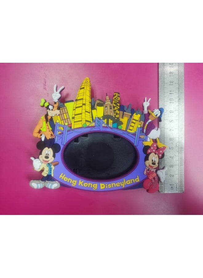 Generic - Japanese Single Genuine Bulk Mickey Minnie Photo Frame Rubber Magnetic Refrigerator Stickers-Color:1-Height:About 12cm In Kind Shall Prevail - Image 1