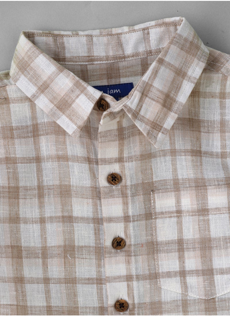JAM Boys Woven Cotton Checkered Shirt  - Image 3