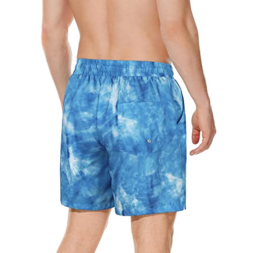American Trends Mens Swim Shorts Summer Men's Swimwear Swimming Trunks with Compression Liner No-Chafing Boardshort - Image 2
