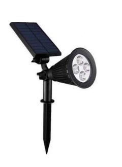 XiuWoo 4-Pcs Solar Spot Lights Outdoor Garden 4 LED Solar Lights Outdoor  4LED Changing Color Waterproof Solar Landscape Spotlights, Auto ON/Off Dusk Till Dawn Solar Uplighters for Garden, Yard, Driveway, Pathway  - Image 2