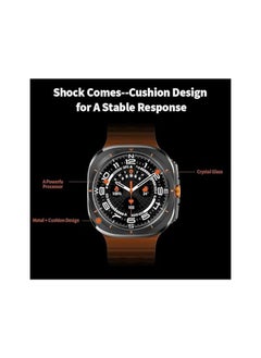 Generic Smart Watch W7 Ultra AMOLED 3D Menu Ai Function Smartwatch for Android/IOS Bluetooth Call Wireless Charging Support Sports/Compass/Heath/Sleep/Calls Anser (Orange) Brand: Generic  - Image 2