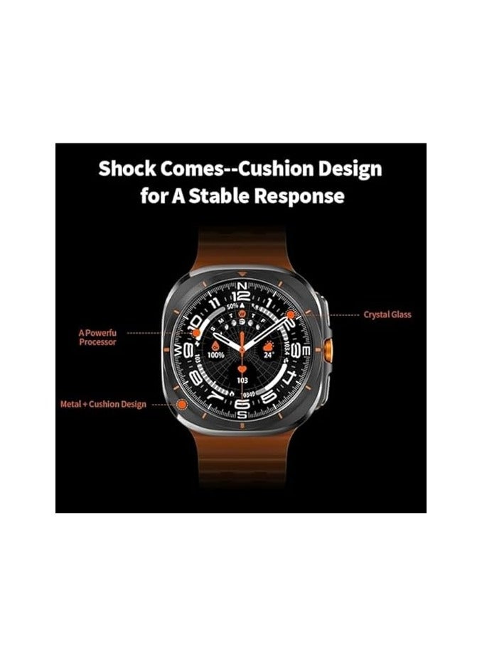 Smart Watch W7 Ultra AMOLED 3D Menu Ai Function Smartwatch for Android/IOS Bluetooth Call Wireless Charging Support Sports/Compass/Heath/Sleep/Calls Anser (Orange) Brand: Generic - Image 2