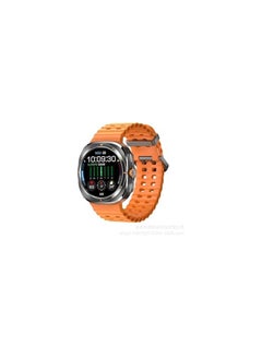 Generic Smart Watch W7 Ultra AMOLED 3D Menu Ai Function Smartwatch for Android/IOS Bluetooth Call Wireless Charging Support Sports/Compass/Heath/Sleep/Calls Anser (Orange) Brand: Generic  - Image 1