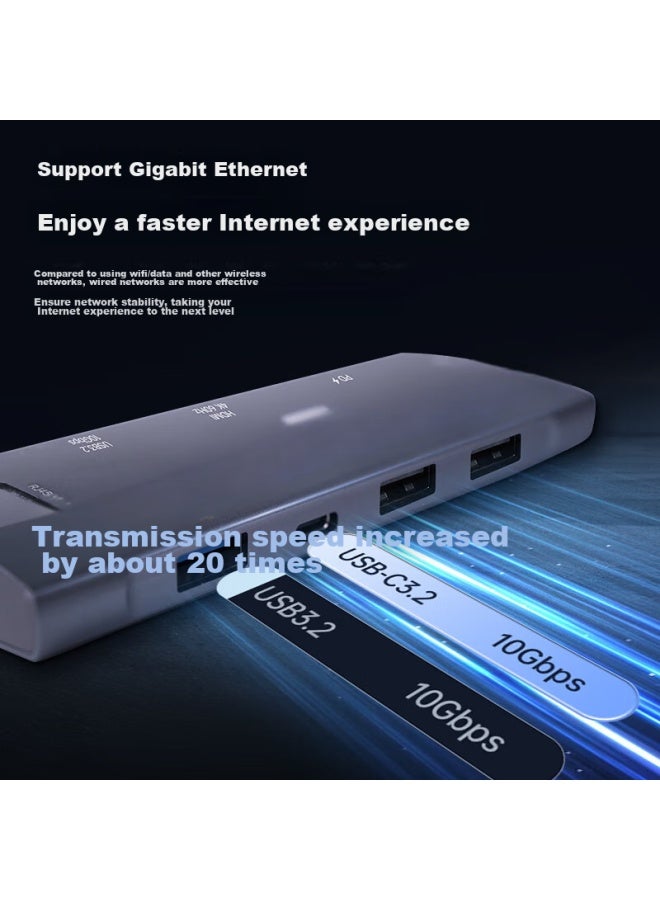 Coolhemi دوك توسيع متعدد الوظائف من كوهيمي نوع-سي، مركز 4k، محول Hdmi، محول شحن سريع Pd، محول كمبيوتر محمول Apple Usb 3.0، كابل تمديد - Image 5