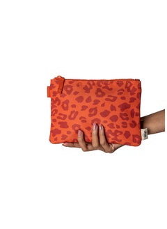 Citron Brand Multipurpose Zipper Pouch Leo Brick - Everyday Lightweight, Plastic - Free Storage For Toiletries, Pens, Cosmetics, And More  - Image 4