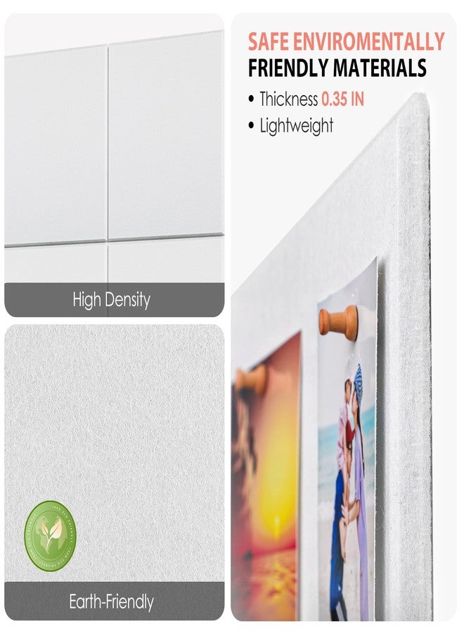 ماكسجير لوحة فلين كبيرة للجدران من ماكس جير، مقاس 36 × 24 بوصة، لوحة إعلانات بيضاء، عبوة من 6 قطع من بلاط الجدران اللبادي مع دبابيس تثبيت، لوحات فلين للمكاتب، لوحة دبابيس، لوحة إعلانات، لوحات فلين - Image 2