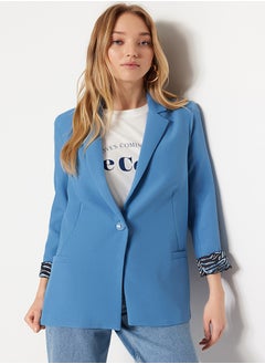 Dark Blue Regular Lining Detailed Woven Blazer Jacket TWOAW20CE0316 - pzsku/Z2ED0A375408D6DFF8436Z/45/_/1730941573/881653a0-7bcd-4dcb-9d35-34c95382122e