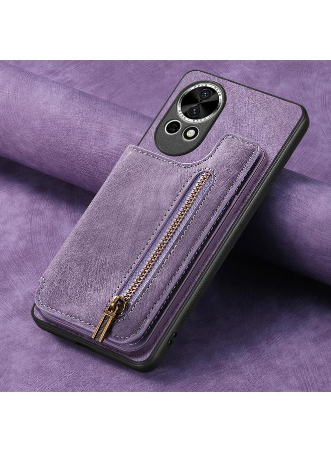 اس-توب جراب خلفي بسحاب من الجلد لهاتف Huawei Enjoy 60 - Image 5