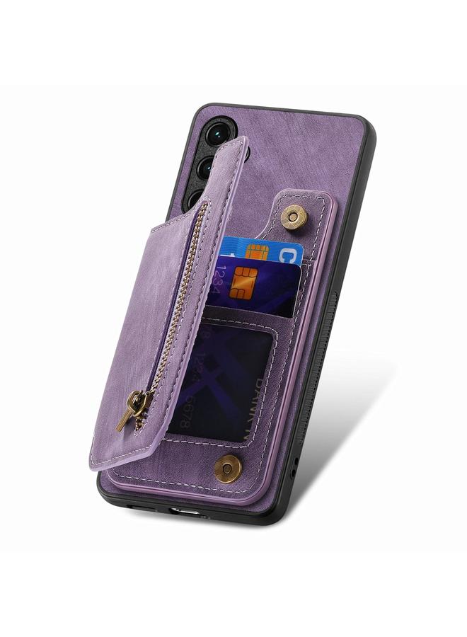 اس-توب جراب خلفي بسحاب من الجلد لهاتف Huawei Enjoy 60 - Image 4