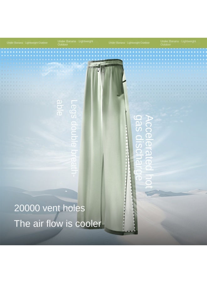 Two In-one Pants】super Breathable Loose Sun Protection Pants For Women, New Style For Spring And Summer, Outdoor Commute, Machine Washable And Wrinkle-resistant - Image 3