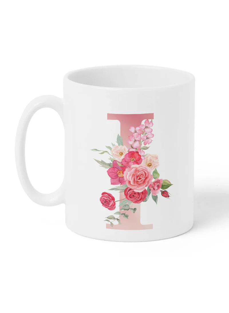 لوحة كوب سيراميك  أونصة بتصميم حرف  على الجانبين