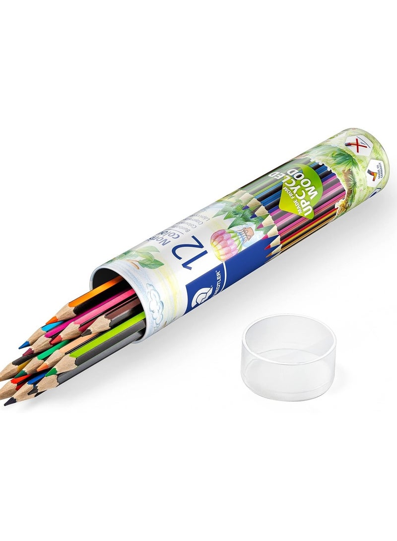 STAEDTLER 12-Piece Noris Colouring Pencils In Metal Cylinder Box Multicolour - Image 3
