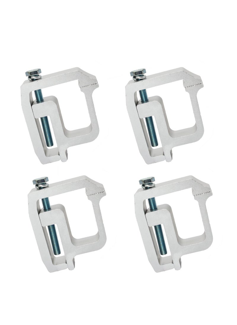 SYOSI Truck Camper Shell Mounting Topper Clamp, 4 Pack Universal Truck Ladder Rack Cap Clamps for Ford F150 F250 Chevy Silverado Sierra 1500 2500 3500 Dodge Dakota Ram 1500 2500 3500  - Image 1