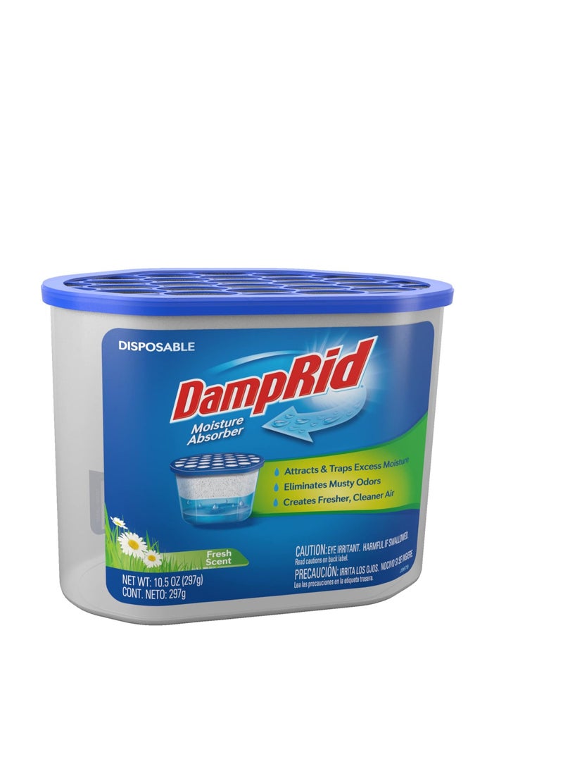 DampRid DampRid Fresh Scent Disposable Moisture Absorber, 10.5 oz., 3 Pack – Attracts & Traps Excess Moisture, Eliminates Musty Odors, Creates Fresher, Cleaner Air, White  - Image 4