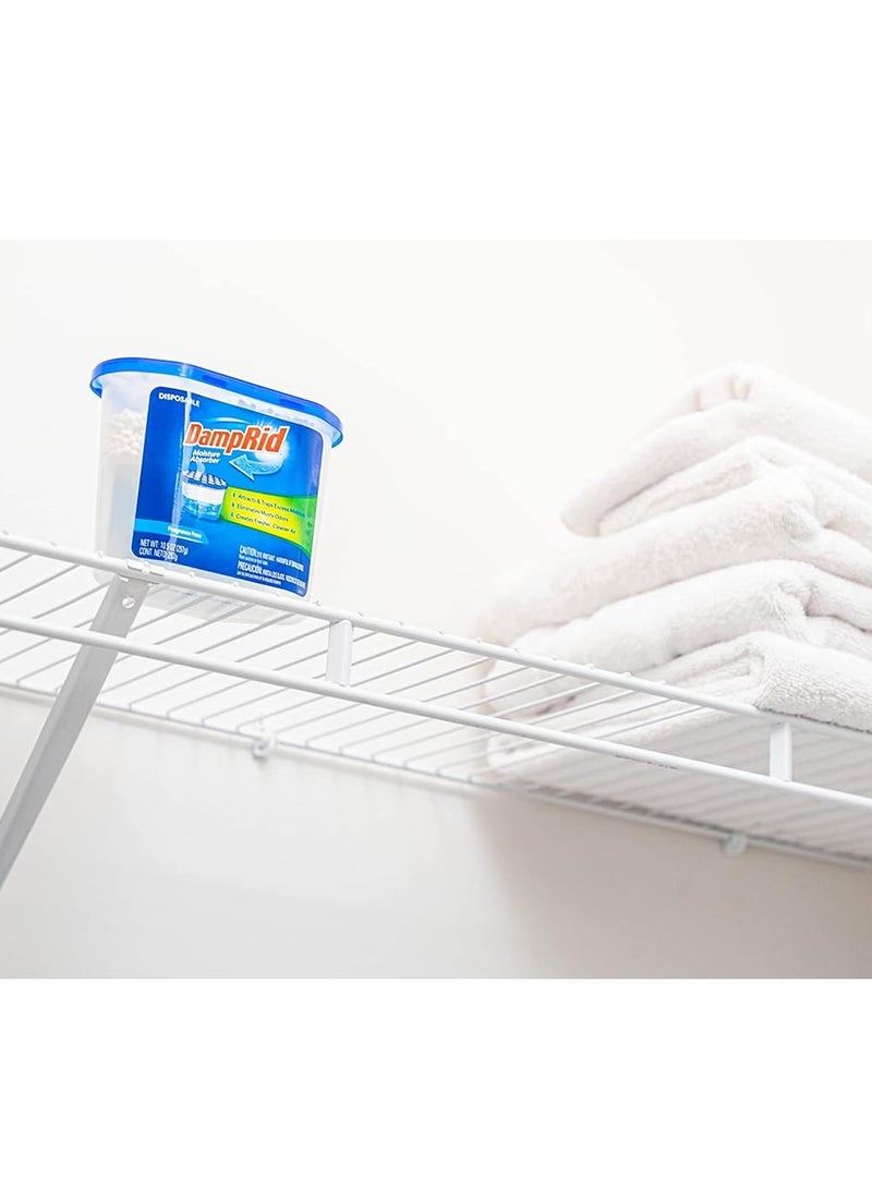 DampRid DampRid Fresh Scent Disposable Moisture Absorber, 10.5 oz., 3 Pack – Attracts & Traps Excess Moisture, Eliminates Musty Odors, Creates Fresher, Cleaner Air, White  - Image 2