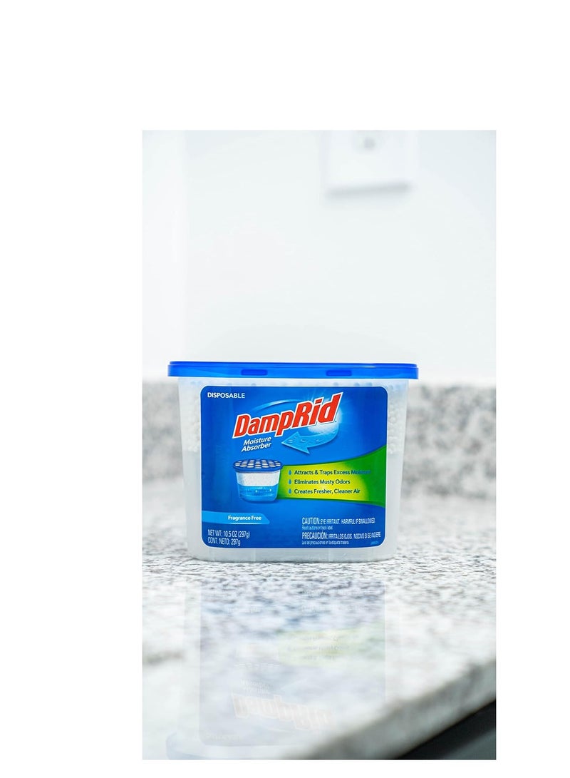 DampRid DampRid Fresh Scent Disposable Moisture Absorber, 10.5 oz., 3 Pack – Attracts & Traps Excess Moisture, Eliminates Musty Odors, Creates Fresher, Cleaner Air, White  - Image 5