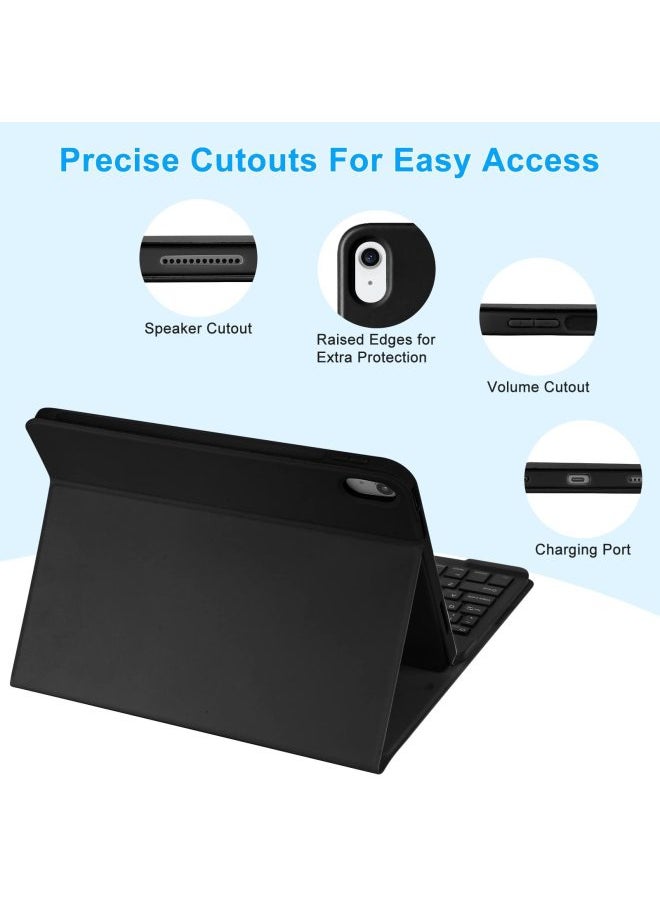 Bluetooth Keyboard For IPad10 Seconds Control Bluetooth Keyboard Air45 Ultra Thin Wireless Ipad10.2 Protective Cover-Color:Green (square Key)-Product Type:The IPad 10 Generation 10.9 Inch 2022 Version