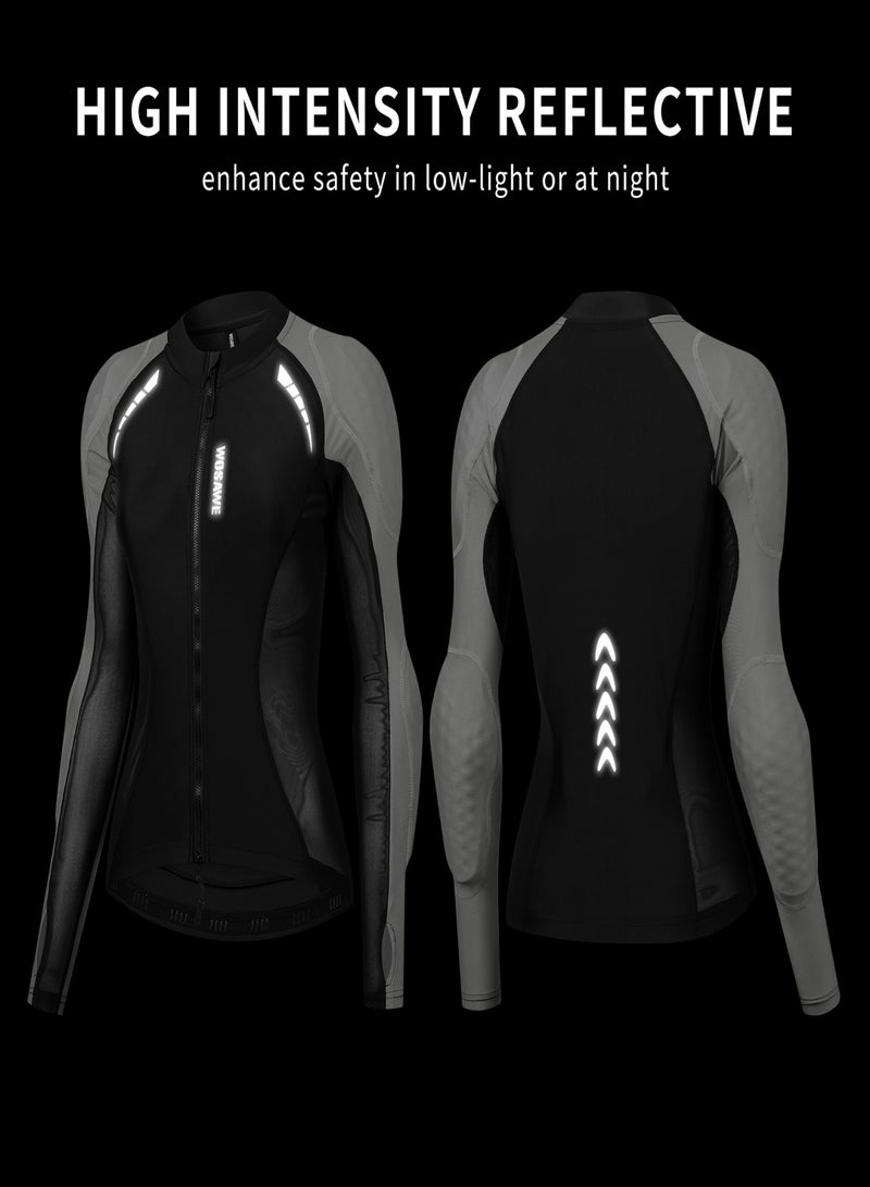 WOSAWE Womens Motorcycle Jacket with Armor CE2 Certified Protection High Visibility Mesh Riding Jacket for Women Mesh Motorcycle Jacket Armored Jacket - Image 5