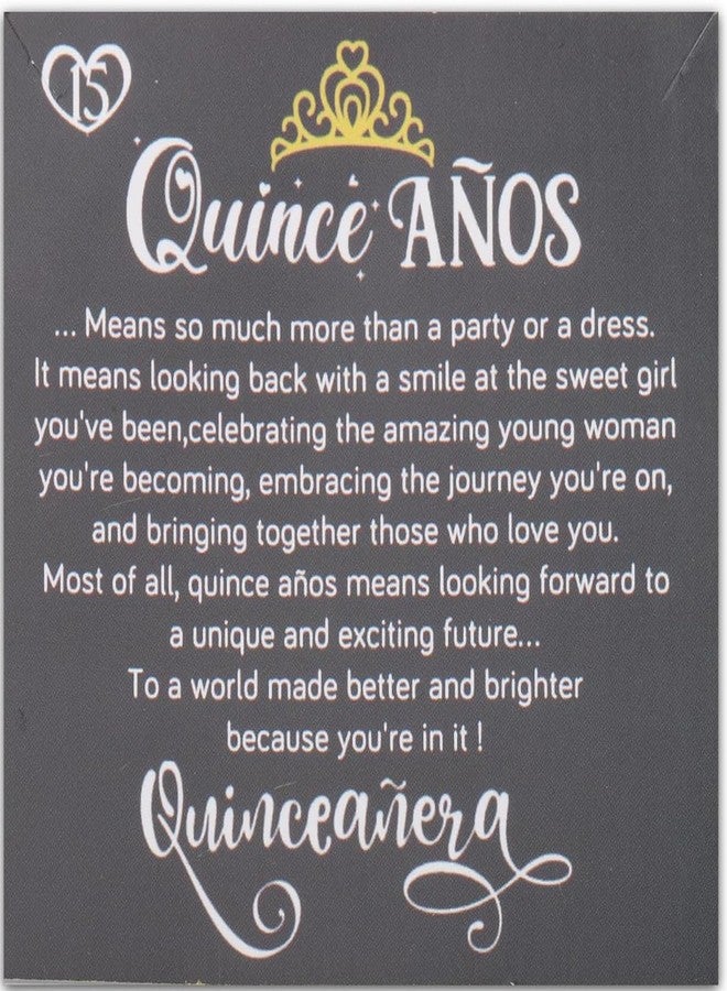 FEELMEM Quinceanera Gifts 15 Quince Anos Gift 15 Princess Crown Charm Bracelet Happy 15th Birthday Gift (anos 15 bracelet) - Image 3