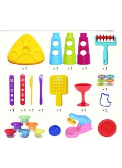 Toy Box Multicolour Kids Creative Clay Play Dough Activity Play Table Set with Accessories for Kids  - Image 2